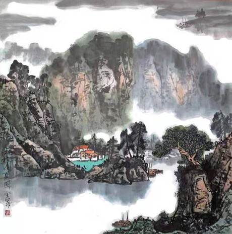 笔势雄奇 姿态横生–—方金炉先生的国画意境之美-联合中文网